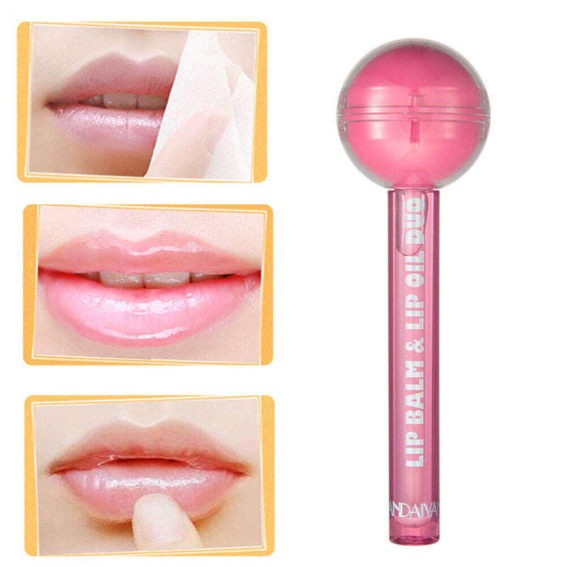 Lollipop Waterproof Long Lasting Moist Lip Gloss Moisturizing Makeup 6 Colors