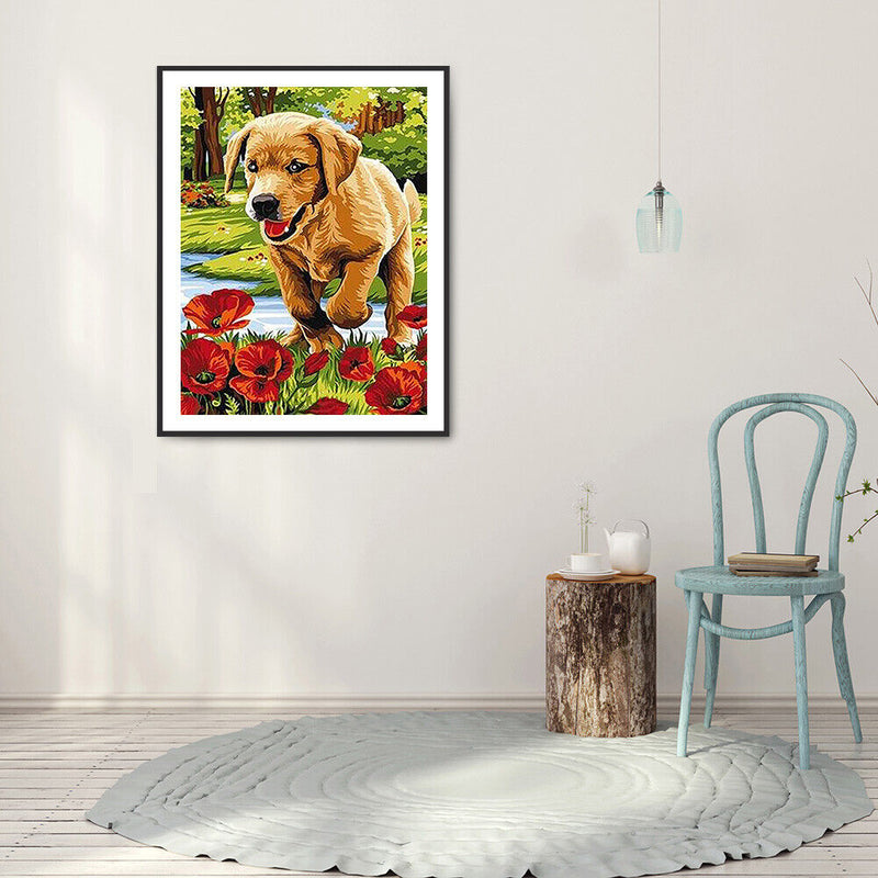 #A 5D DIY Diamond Painting Kits Animal Full Round Drill Wall Decor Art Crafts Se