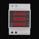 Din Rail Ammeter Voltmeter Volt Amp Meter LED Display Power Energy Meter Newly