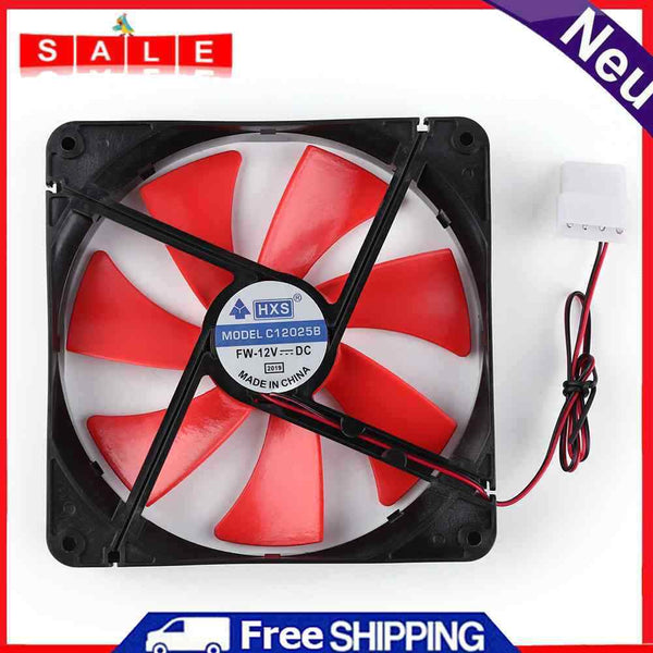 140mm 4-Pin Ultra Silent PC Case Cooling Fan CPU Cooler Fan Computer Radiator