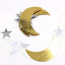 Moon Stars Ramadan Banner Kareem Ornament Eid Mubarak Decor Event Party