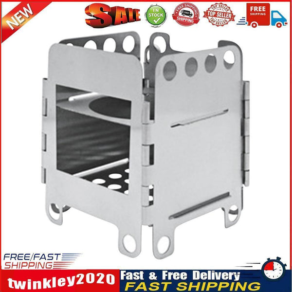 Camping Wood Stove Portable Foldable Outdoor Trekking Hiking Cooking Stove Newly