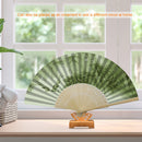 Bamboo Forest Birds Oil Paint Folding Fan By Number DIY Digital Oil Painting Fan