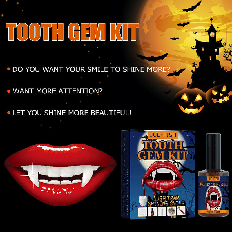 DIY Tooth Gem Kit Multifunctional with Curing Light Glue Professional Ornament