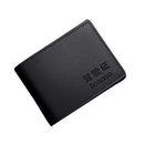 PU Leather Driver License Holder Business Credit Card Cover Wallet (Black)