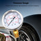 Stainless Steel Hydraulic Fluid Pressure Gauge Tester Meter 0-3500PSI US Thread
