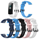 Silicone Wrist Strap Band w/Steel Buckle for Huawei Honor Band 5/4 (Pink)