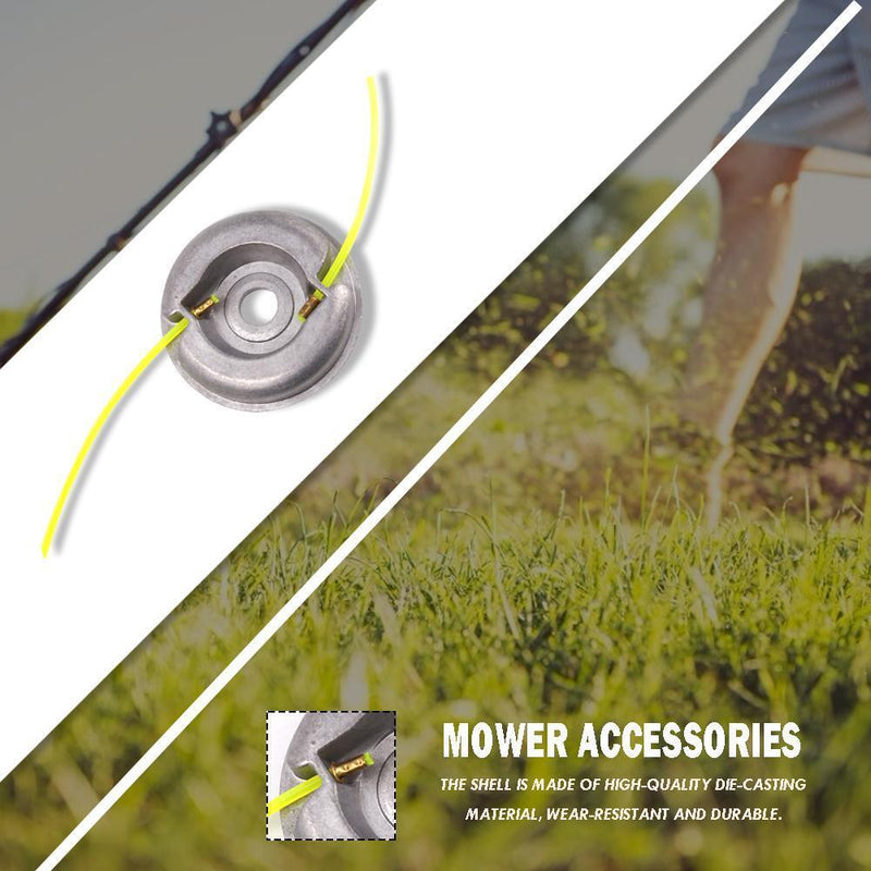 Aluminum Alloy Grass Trimmer Head Lawn Mower Head for Strimmer Replacement