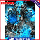 5D Rhinestone Picture DIY Blue Buddha Full Round Drill Diamond Painting Gift Kit