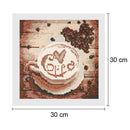 Full Drill Coffee 5D Diamond DIY Painting Craft Kit Home Decor Newly