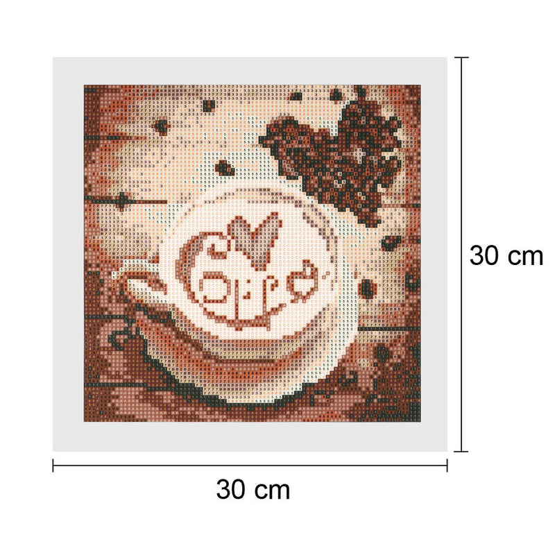 Full Drill Coffee 5D Diamond DIY Painting Craft Kit Home Decor Newly