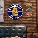 Round Metal Tin Sign Plaque Wall Letters Posters Iron Painting for Bar (1) Newly