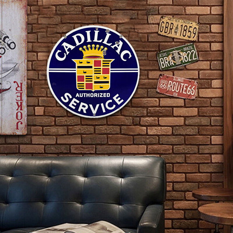 Round Metal Tin Sign Plaque Wall Letters Posters Iron Painting for Bar (1) Newly