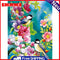 Painting By Numbers DIY Birds Flowers Canvas Oil Art Picture Home Room Decor Kit