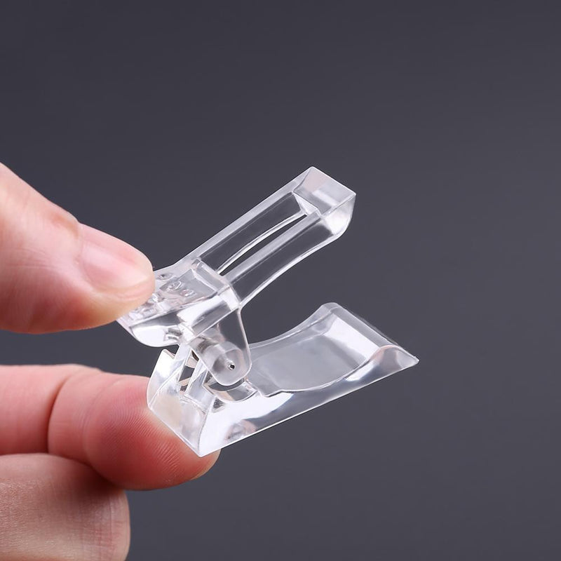 1pc Plastic Reusable Fixing Clamp UV Glue Fixed Clip Salon Manicure Tools