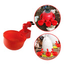 Chicken Water Cups Automatic Chicken Feeder Waterer for Poultry (6pcs) Newly