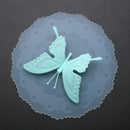 Cute Butterfly Silicone Cup Lids Anti-dust Leakproof Mugs Cover (Blue) Newly