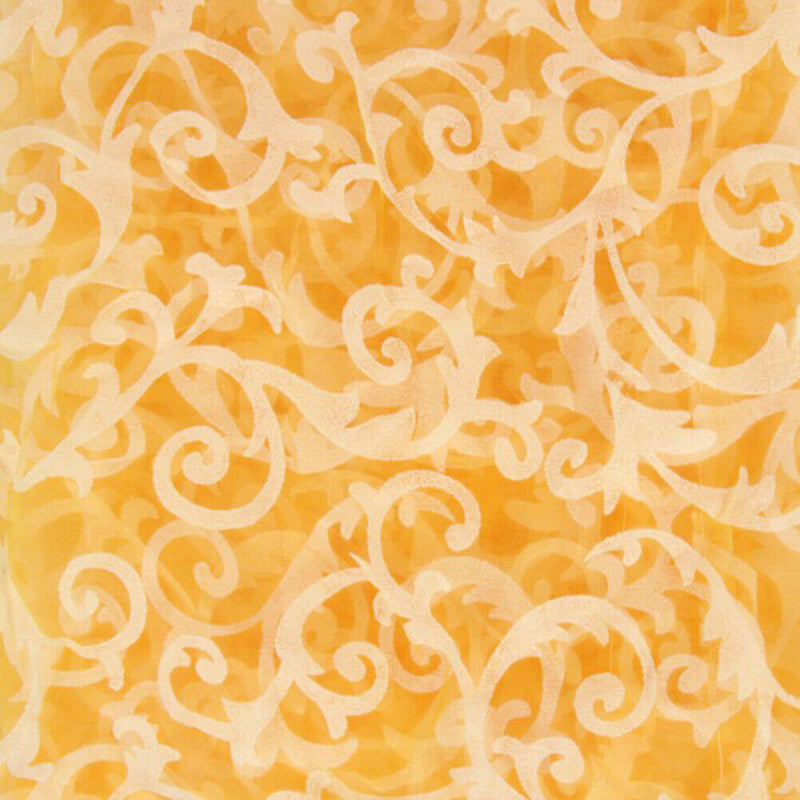 Window Curtain Plant Floral Pattern Sheer Voile Tulle Drape Valances Beige