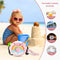 380ml Donut Water Bottle - Sport Straw Drink Bottle for Kids (Rainbow Pink)