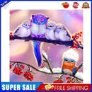 5D DIY Owl On Branch Mosaic Full Round Diamond Drawing Handmade Rhinestone Craft