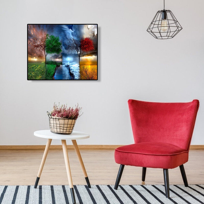 40x50cm Four Seasons DIY Oil Painting By Numbers Acrylic Paints On Canvas