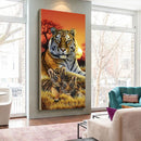Siberian Tiger DIY Diamond Painting Kits Full Round Drill Home Wall Decor