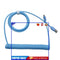 Mechanical Keyboard Data Cable Type-C to USB Coiled Charging Cable (Blue)