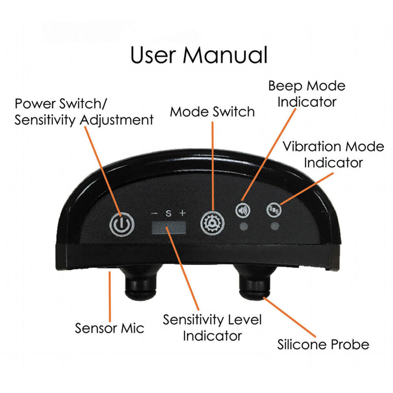 #A 7 Sensitivities Pet Anti Barking Device Ultrasonic Dog Training Barkproof Col