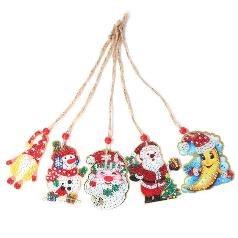 Double-sided 5D Diamond Painting Christmas Pendant Xmas Trees DIY (GP004) Newly