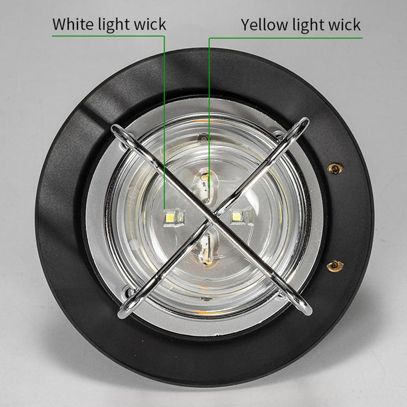 Portable Camping Lantern 3 Modes Emergency Light 15w for Camping (Black)