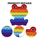 Colorful Silicone Push Bubble Sensory Toys Autism Stress Reliever (Frog) Newly