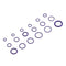 270 Pcs 18 Sizes Kit Air Conditioning Car Auto Vehicle HNBR O Rings Repair