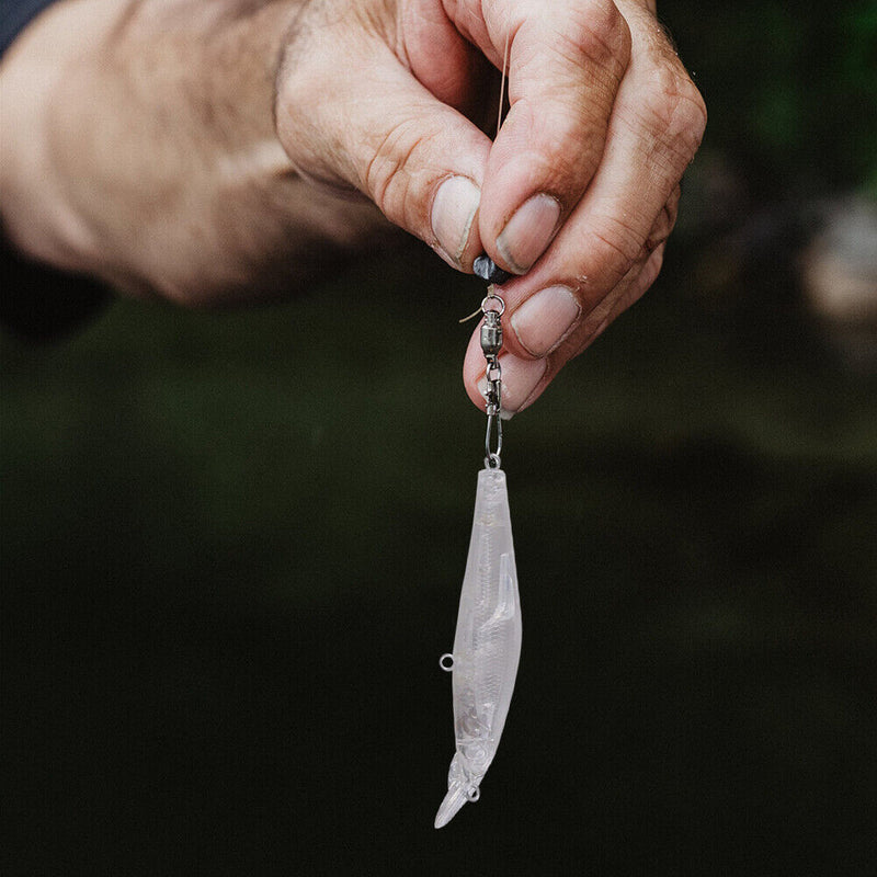 10pcs 8.9cm 12g Artificial Fishing Lure Transparent Embryo Body Hard Baits Set