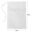 100pcs Empty Scent Drawstring Tea Bag Seal Filter Herb Spice Pouch (6x8cm)