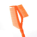 Barber Hair Dye Comb with Brush Plastic Hair Coloring Applicator (Orange) Newly