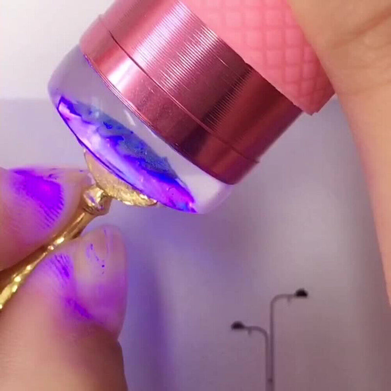 Portable Mini UV 9 LED Light Nail Dryer Machine Flashlight Lamp for Gel Nails