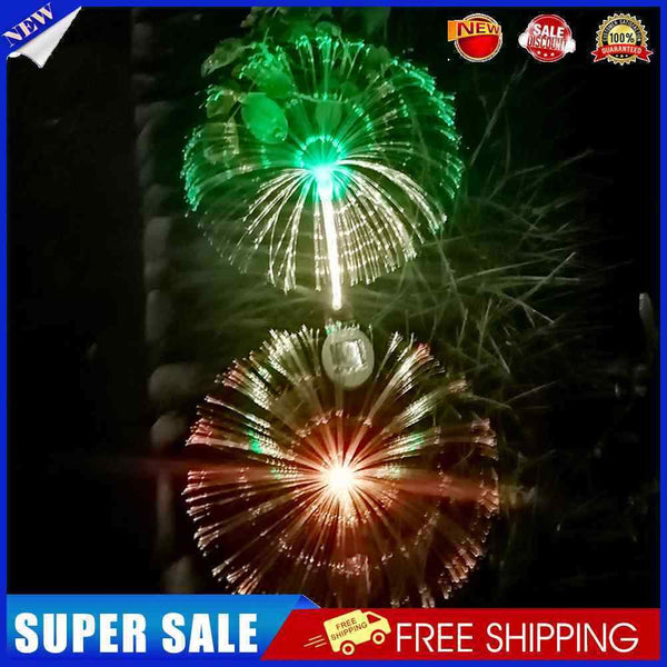 Solar LED Fiber Optic Jellyfish Lawn Lamp Waterproof Night Light Wedding Party