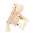 DIY Home Decoration Joint Wooden Puppet Deformation puppet White Embryo Robot