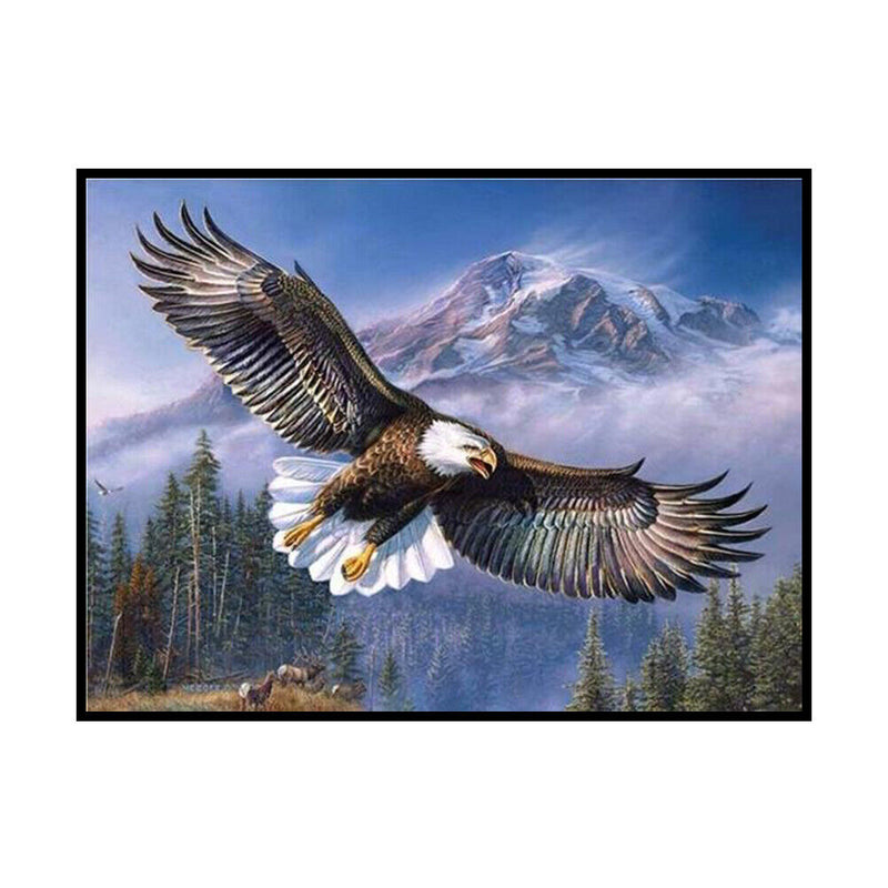 Counted Cross Stitch Full Embroidery 11CT DIY Ferocious Eagle Canvas Kit