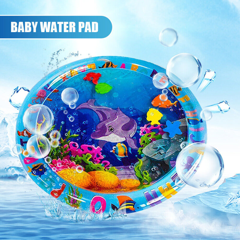 Inflatable PVC Dolphin Water Mat Thicken Cushion Early Education Baby Water