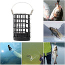 Fishing Bait Cage Hollow Stainless Steel Feeding Lure Trap Tackle (25x30mm)