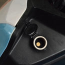 Waterproof Metal Cigarette Lighter Socket 12V Power Outlet for Car Marine ATV RV