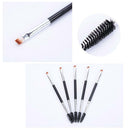 Eyebrow Brush Dual-ended Brow Eyeliner Angled Cut Brush Makeup Spoolie FAST E7A1