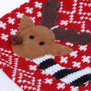 Christmas Deer Wine Bottle Decor Set Bottle Cover Clothes Cap Kitchen Decor