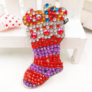 5pcs DIY Full Drill Special Shaped Christmas Diamond Painting Keychain Jewelry