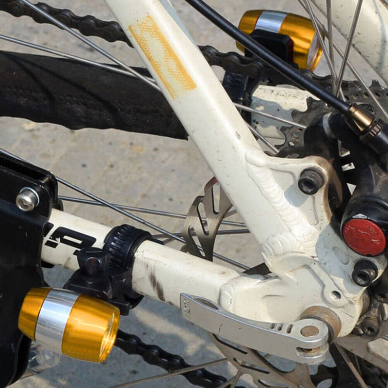 Bicycle Front Head Light 6LED MTB Fork Handlebar Safety Night Lamp (Yellow)