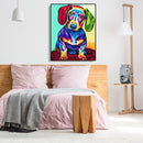 Painting By Numbers Kit DIY Color Dog Hand Painted Canvas Oil Art Picture