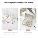Velvet Jewelry Box Portable Necklace Earrings Organizer with Lock (Pink)
