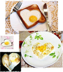 Kitchen Heart Shaped Cook Fried Egg Mold Stainless Steel Mould