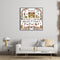 Partial Cross Stitch 14CT Cotton Thread DIY Sweet Home Printed Embroidery